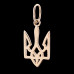 Золотая подвеска Герб Украины