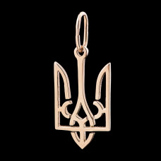 Золотая подвеска Герб Украины