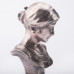 Серебряная фигура ручной работы Бюст девушки в платке