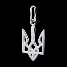 Серебряная подвеска Герб Украины