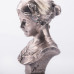 Серебряная фигура ручной работы Бюст девушки в платке