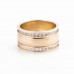 Золотое обручальное кольцо с фианитами